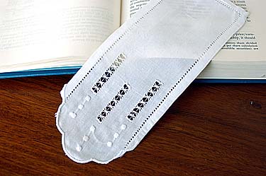 Hemstitch Polka Dots Bookmarks. # 004 (12 pieces set) - Click Image to Close